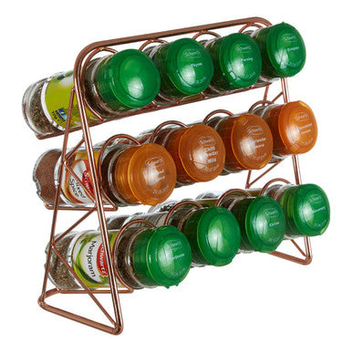 Copper Finish Spice Rack | Vertex