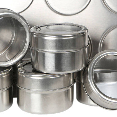 With Oblong Tray | Spice Jars Magnetic Tray