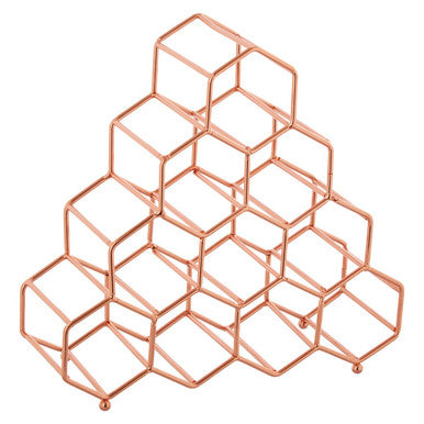 10 Bottle Copper Plated Spice Rack | Vertex