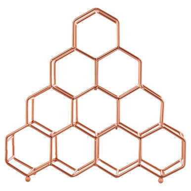 10 Bottle Copper Plated Spice Rack | Vertex