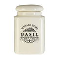 Set of Six Cream Spice Jars | Vintage Home