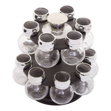 2 Tier 14 Bottle Revolving Spice Rack | Luciano