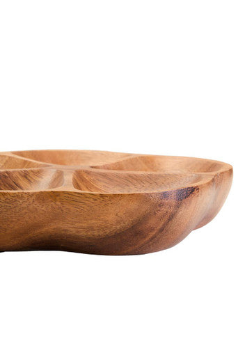 Acacia Five Section Flower Serving Dish | Kora
