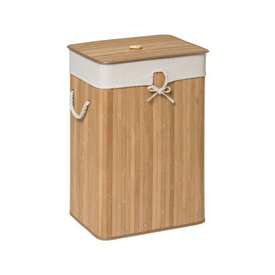 Rectangular Natural Bamboo Laundry Hamper | Kankyo