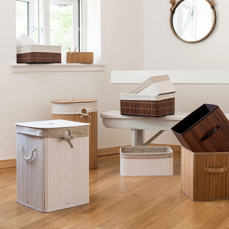 Dark Brown Bamboo Storage Box | Kankyo